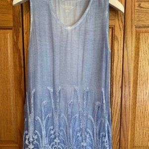 SOFT SURROUNDINGS EMBELLISHED SLEEVELESS TUNIC